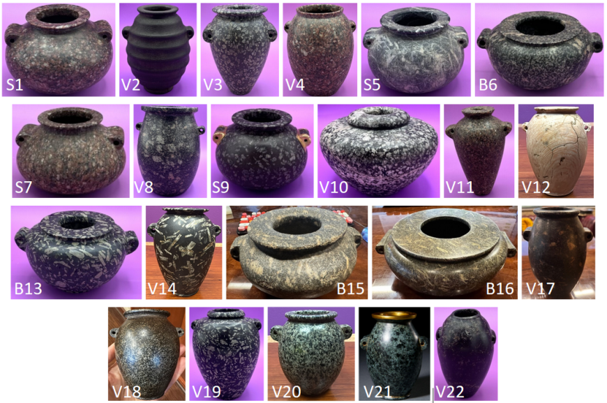 Dioritová váza s úzkym hrdlom