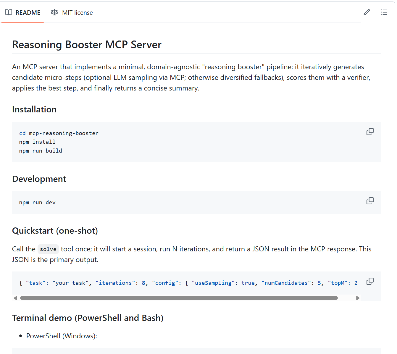 MCP Reasoning Booster