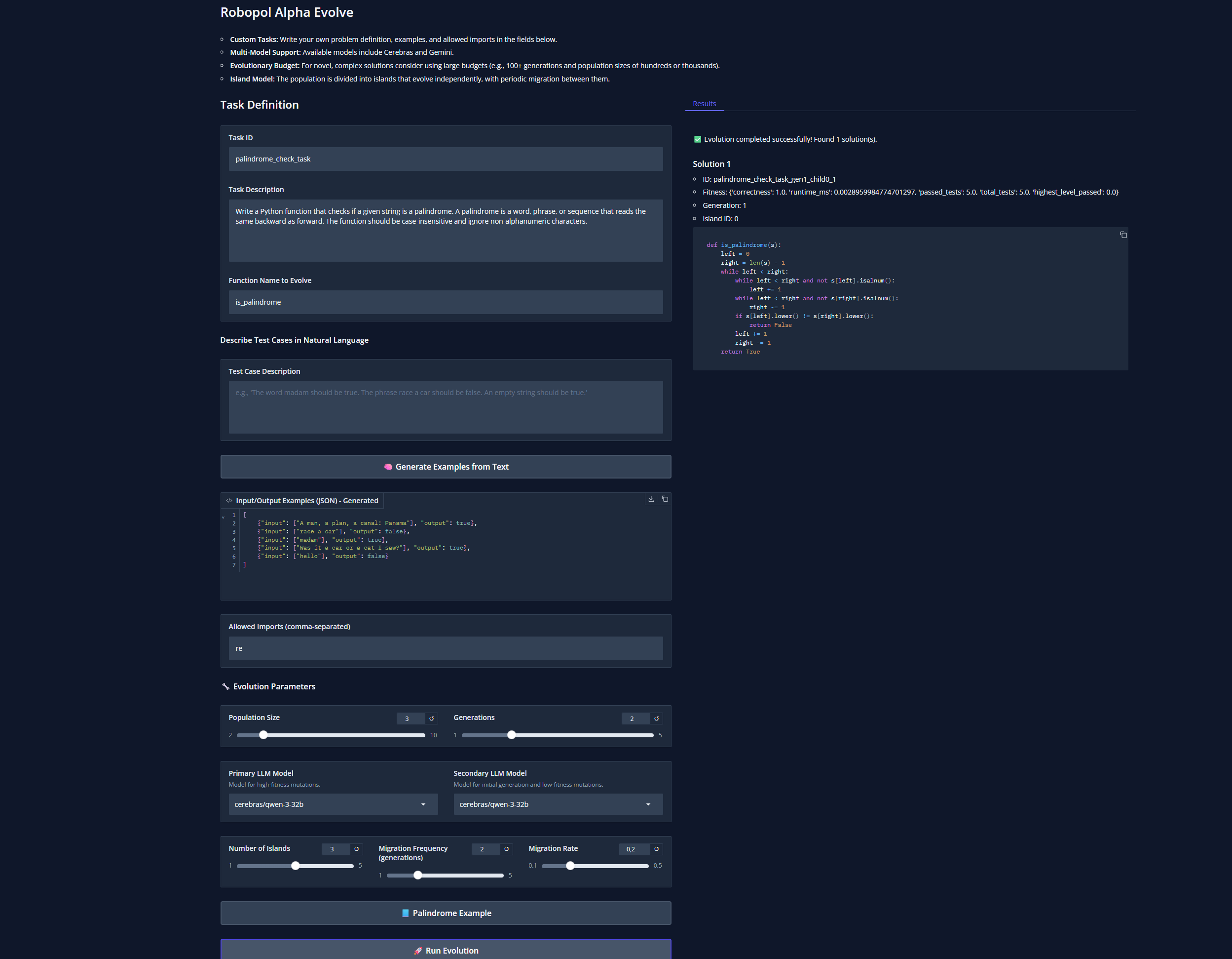 Robopol Alpha Evolve