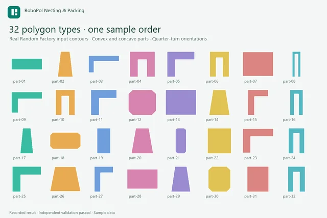 32 different polygon shapes